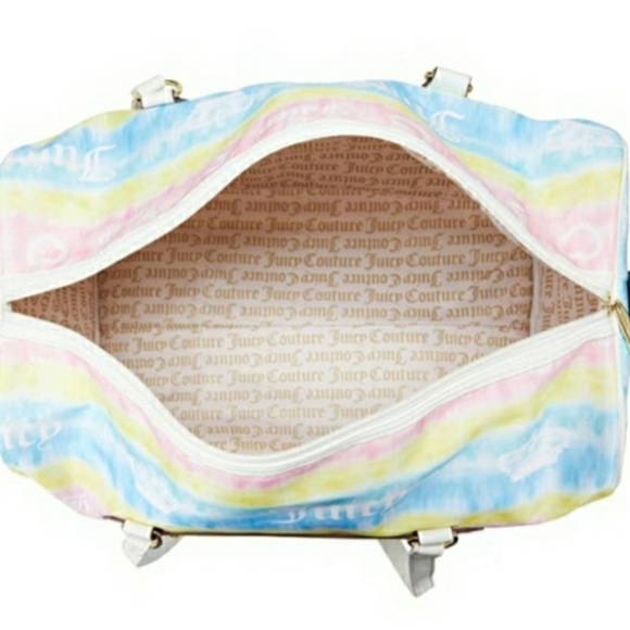 JUICY COUTURE TIE DYE LOGO The Light Weekender / Duffle - Picture 8 of 10